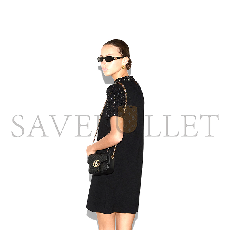 G*u*i gg marmont mini top handle bag 811238 (17*13*6cm)